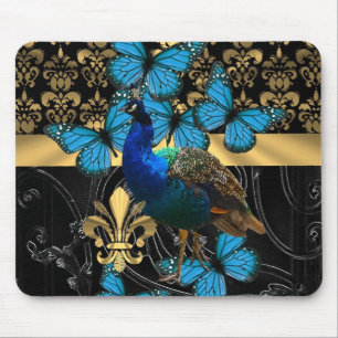Mousepad design de pavão feminino bonito