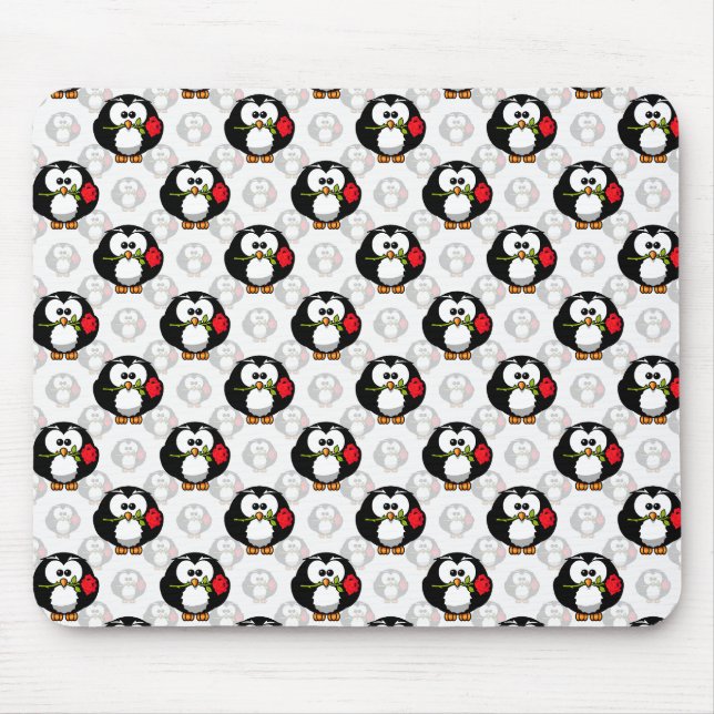 Mousepad Design de Pinguim-Cute (Frente)