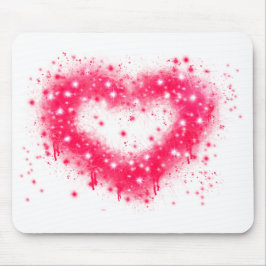 Mousepad design de pintura rosada a rosa com spray de grafi