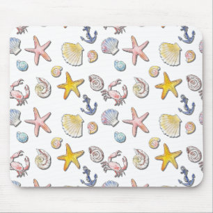 Mousepad Design de praia simples e fofo