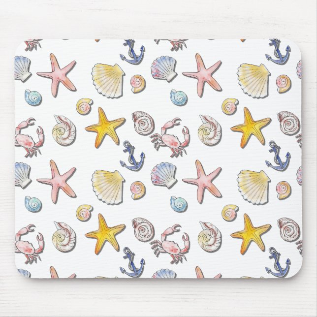 Mousepad Design de praia simples e fofo (Frente)