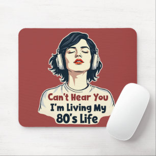 Mousepad design de Projeção do Lover de Música Retro Nostál