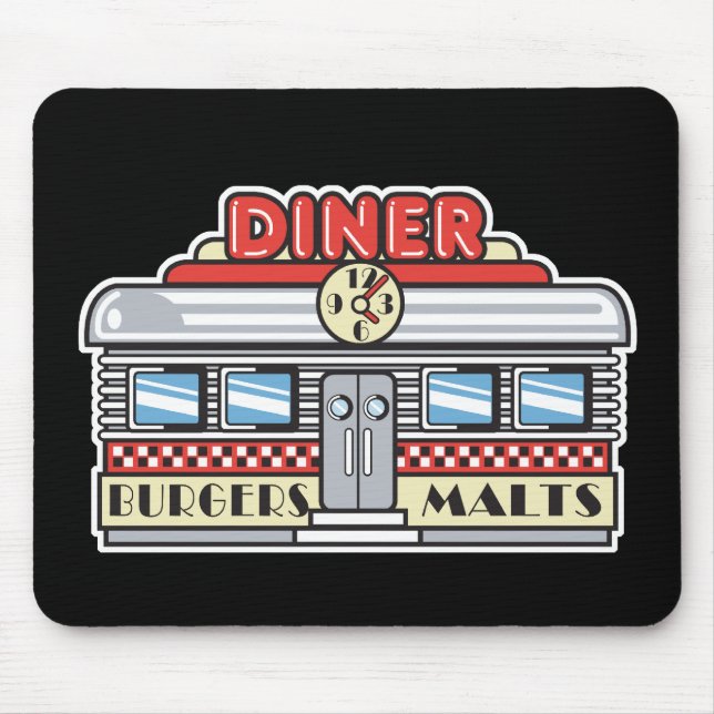 Mousepad design de retro-diner (Frente)