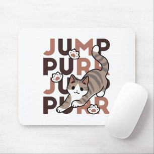 Mousepad Design de Salto de Gato Reprodutivo - Trabalho de 