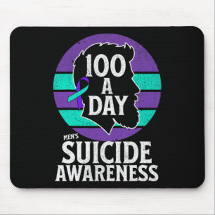 Mousepad Design de Sensibilização para o Suicídio Masculina