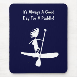 Mousepad Design de Silhueta de Stand Up Paddle