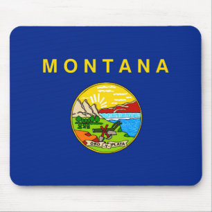 Mousepad Design de Sinalizador do Estado de Montana