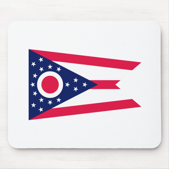Mousepad Design de Sinalizador do Estado de Ohio (Frente)