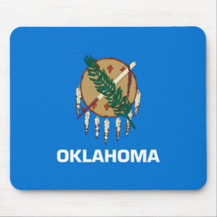 Mousepad Design de Sinalizador do Estado de Oklahoma