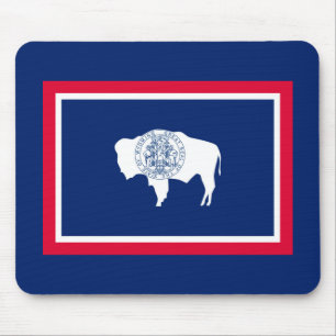 Mousepad Design de Sinalizador do Estado de Wyoming