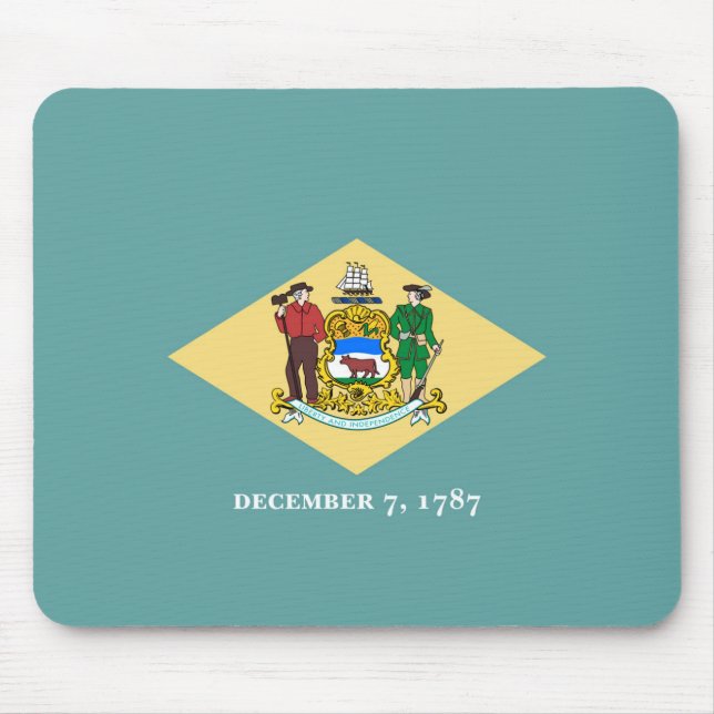 Mousepad Design de Sinalizador do Estado Delaware (Frente)