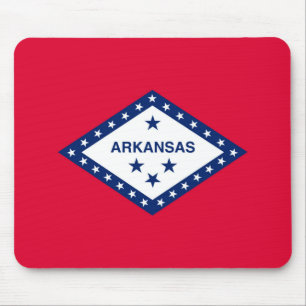 Mousepad Design de Sinalizador do Estado do Arkansas