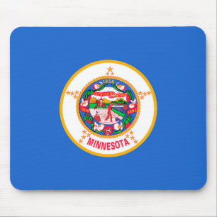 Mousepad Design de Sinalizador do Estado do Minnesota