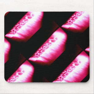 mousepad design de sombra abstrato, vermelho e pre