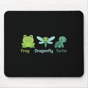 Mousepad Design de Tartaruga de Sapo Natural Adorável