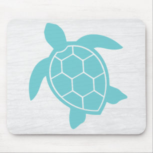 Mousepad Design de Tartaruga-do-mar no oceano Seafoam Verde