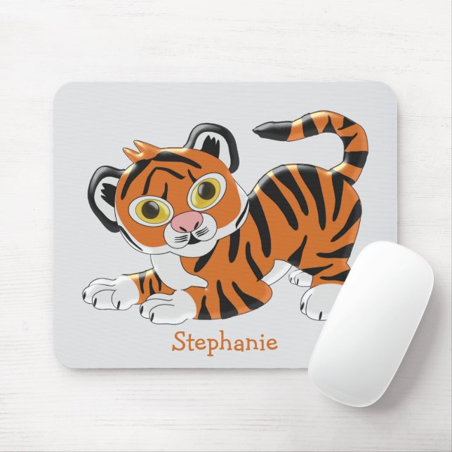 Mousepad Design de Tigre (Com mouse)