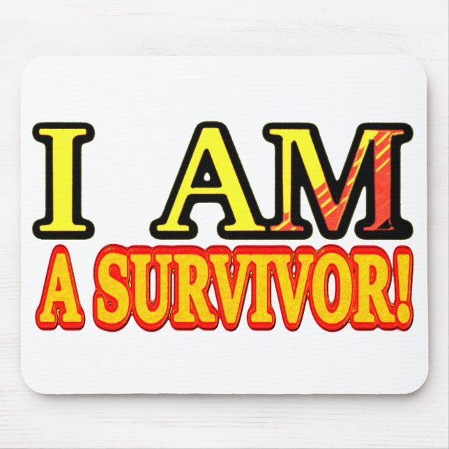 Mousepad Design de Trabalho de arte de "SOBREVIVOR". Compra (Frente)