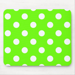 Mousepad Design de unhas do Verde limão bolinhas para prim