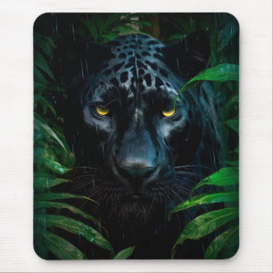 Mousepad Design de Vida Selvagem da Selva da Pantera Negra