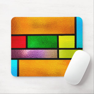 Mousepad Design de vidro colorido