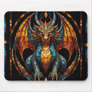 Mousepad Design de vidro do dragão cúmulo