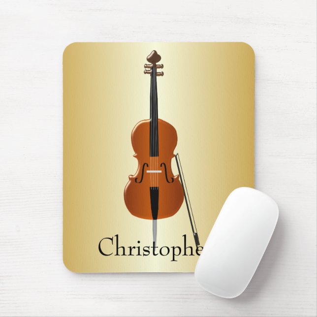Mousepad Design de Violoncelo Personalizado (Com mouse)