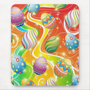 Mousepad Design decorativo dos ovos de felz pascoa