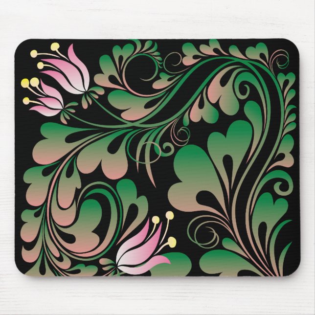 Mousepad design decorativo lírio (Frente)
