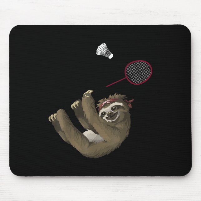 Mousepad Design Divertido de Badminton para Jogadores de Ba (Frente)
