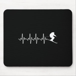 Mousepad Design Divertido de Esqui para Homens Mulheres Cri