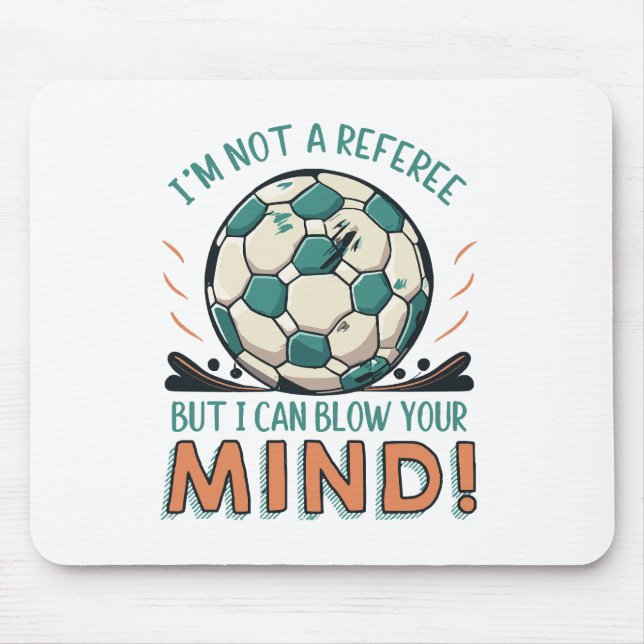 Mousepad Design Divertido de Futebol (Frente)