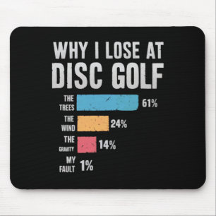 Mousepad Design Divertido de Golfe de Disco para Homens Mul