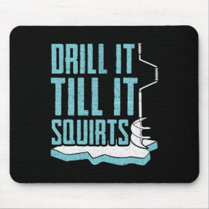 Mousepad Design Divertido de Pesca no Gelo para Homens e Mu