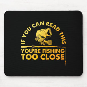 Mousepad Design Divertido de Pesca para Homens Mulheres Cri