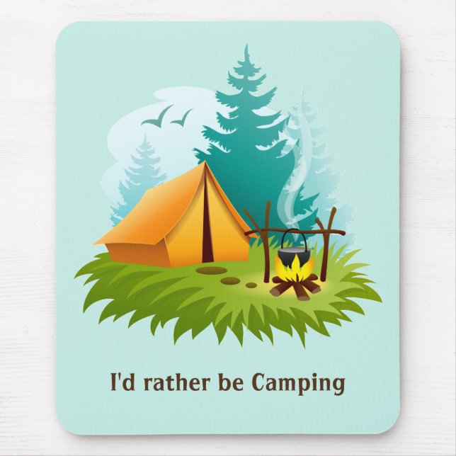 Mousepad Design do acampamento (Frente)