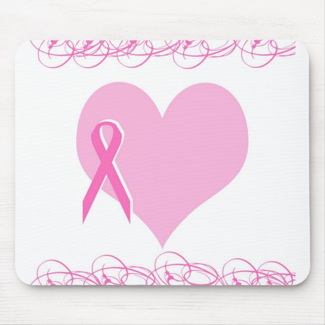 Mousepad Design do cancro da mama (Frente)