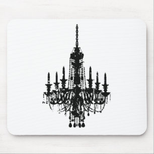 Mousepad design do candelabro do vintage