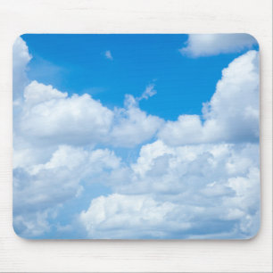 Mousepad Design do Céu Azul Nuvens de Fundo do Céu