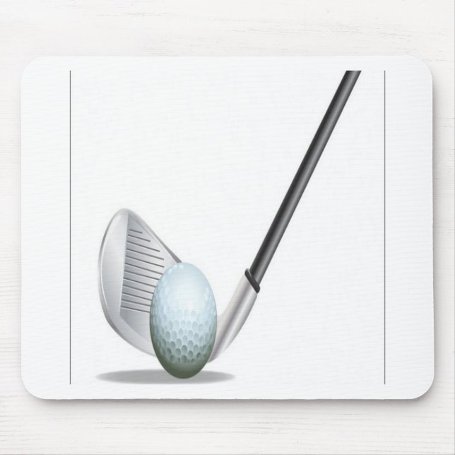 Mousepad Design do clube e da bola de golfe de golfe (Frente)