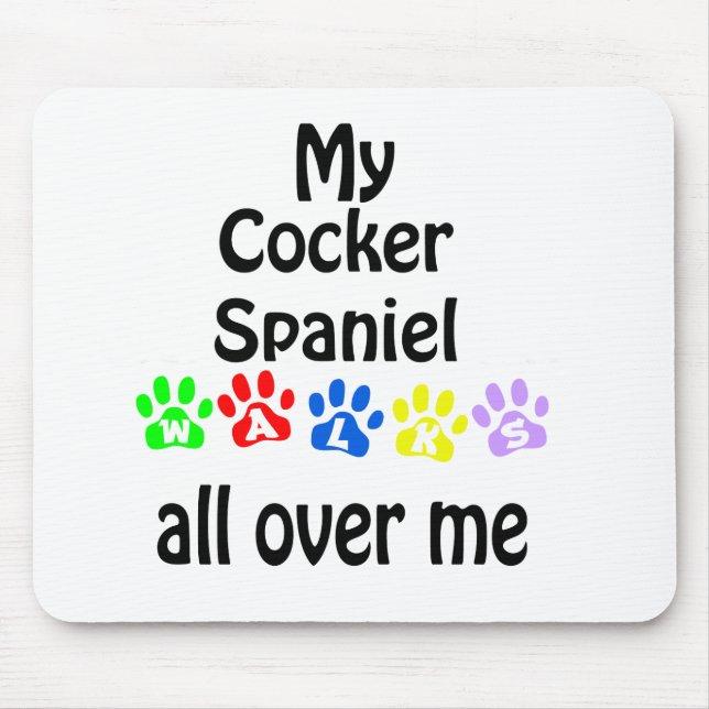 Mousepad Design do Cocker Spaniel Walks (Frente)