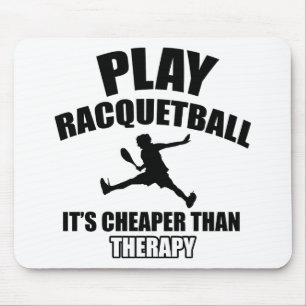 Mousepad Design do jogador do Racquetball