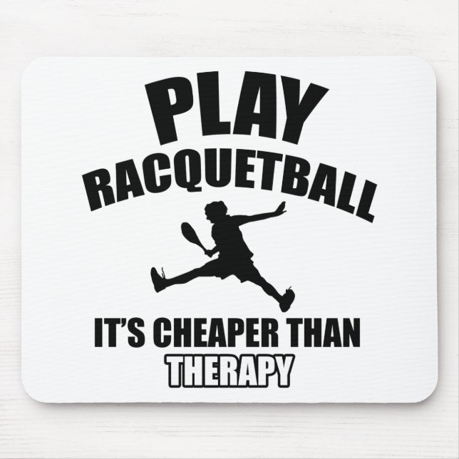 Mousepad Design do jogador do Racquetball (Frente)