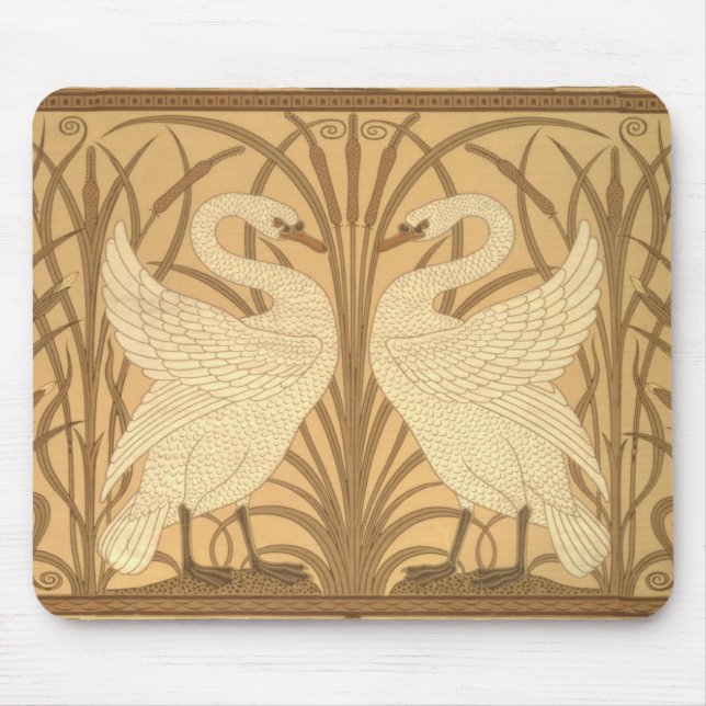 Mousepad Design do papel de parede da cisne (Frente)
