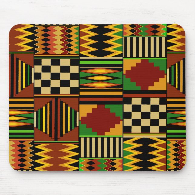 Mousepad Design do Royal Kente Cloth Africano (Frente)