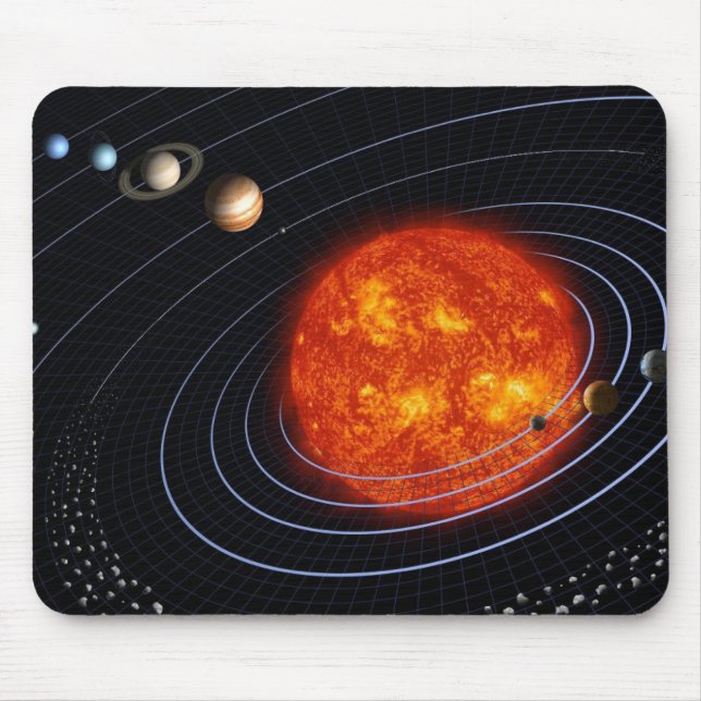 Mousepad Design do sistema solar (Frente)