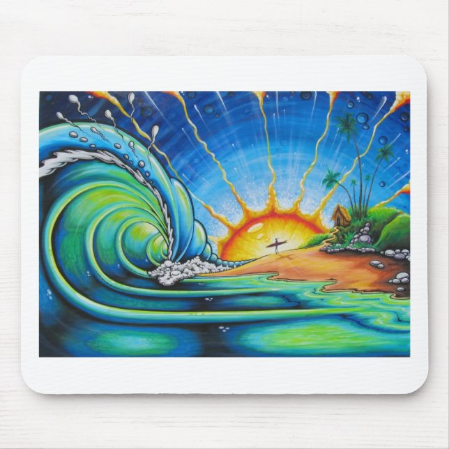 Mousepad Design do surfista (Frente)