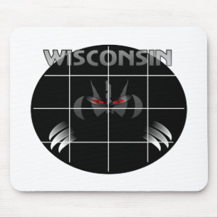 Mousepad Design do texugo do estado de Wisconsin