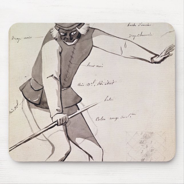 Mousepad Design do traje para uma acrobata (Frente)