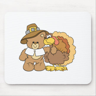 Mousepad design do ursinho de pelúcia de ação de graças
